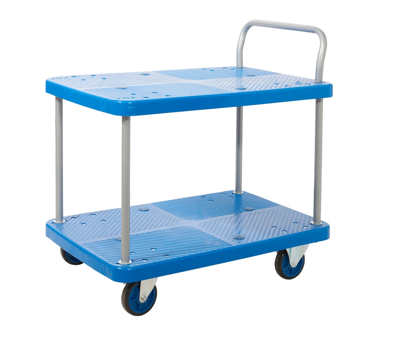 Proplaz Mobile Shelf Trolley 2 Shelves 300 Kg 900 X 600 X 930 Mm Blue