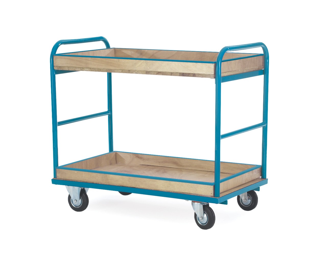 Gpc Mobile Shelf Truck 2 Shelves 250 Kg 1,050 X 605 X 910 Mm Blue