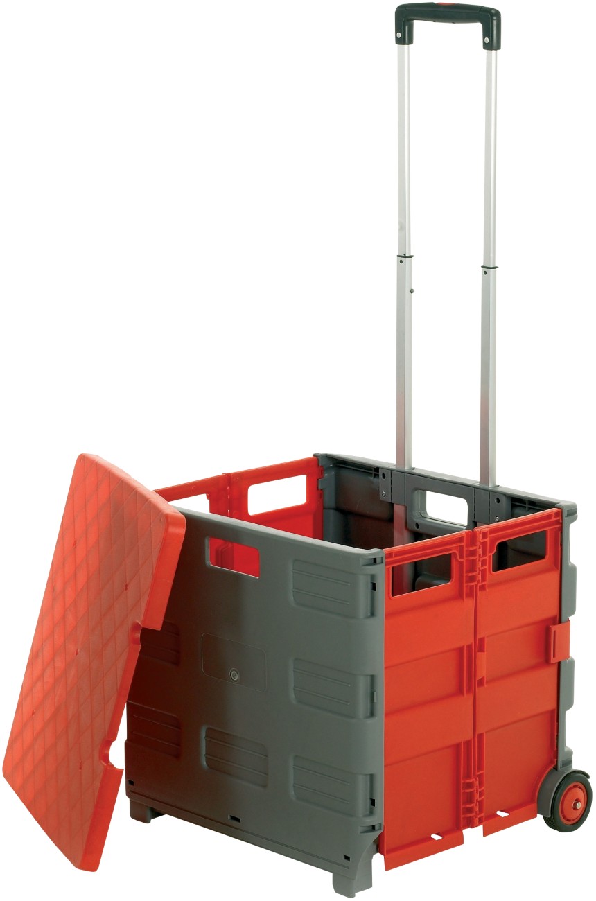 Gpc Trolley 35 Kg Plastic 46 X 39 X 99 Cm Grey, Red