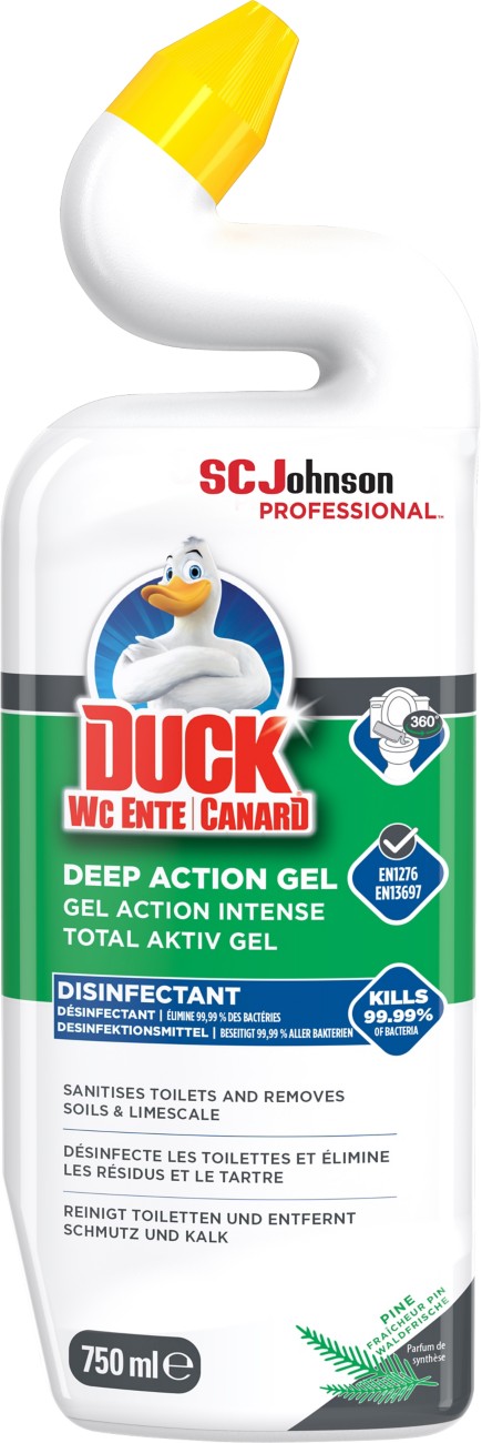 Duck Sc Johnson Professional Toilet Cleaner Deep Action Gel Fresh Pine Fragrance 750Ml