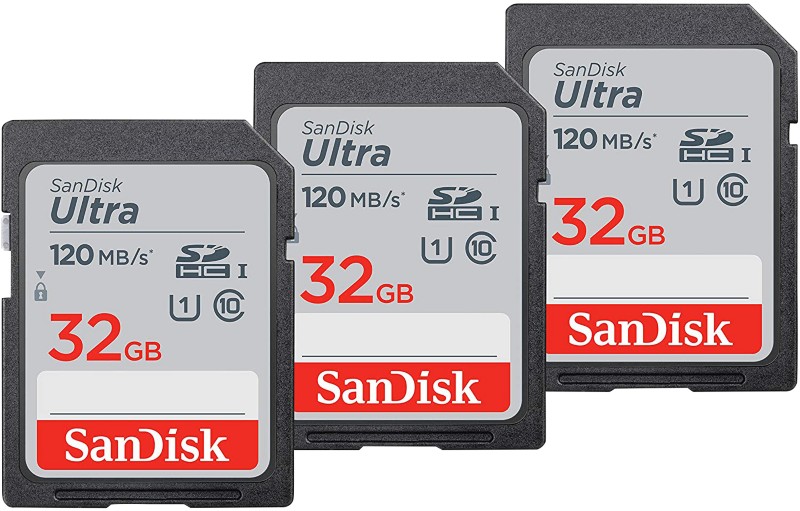 SanDisk Ultra-Speicherkarte 32 GB SDHC UHS-I Klasse 10 3er-Pack