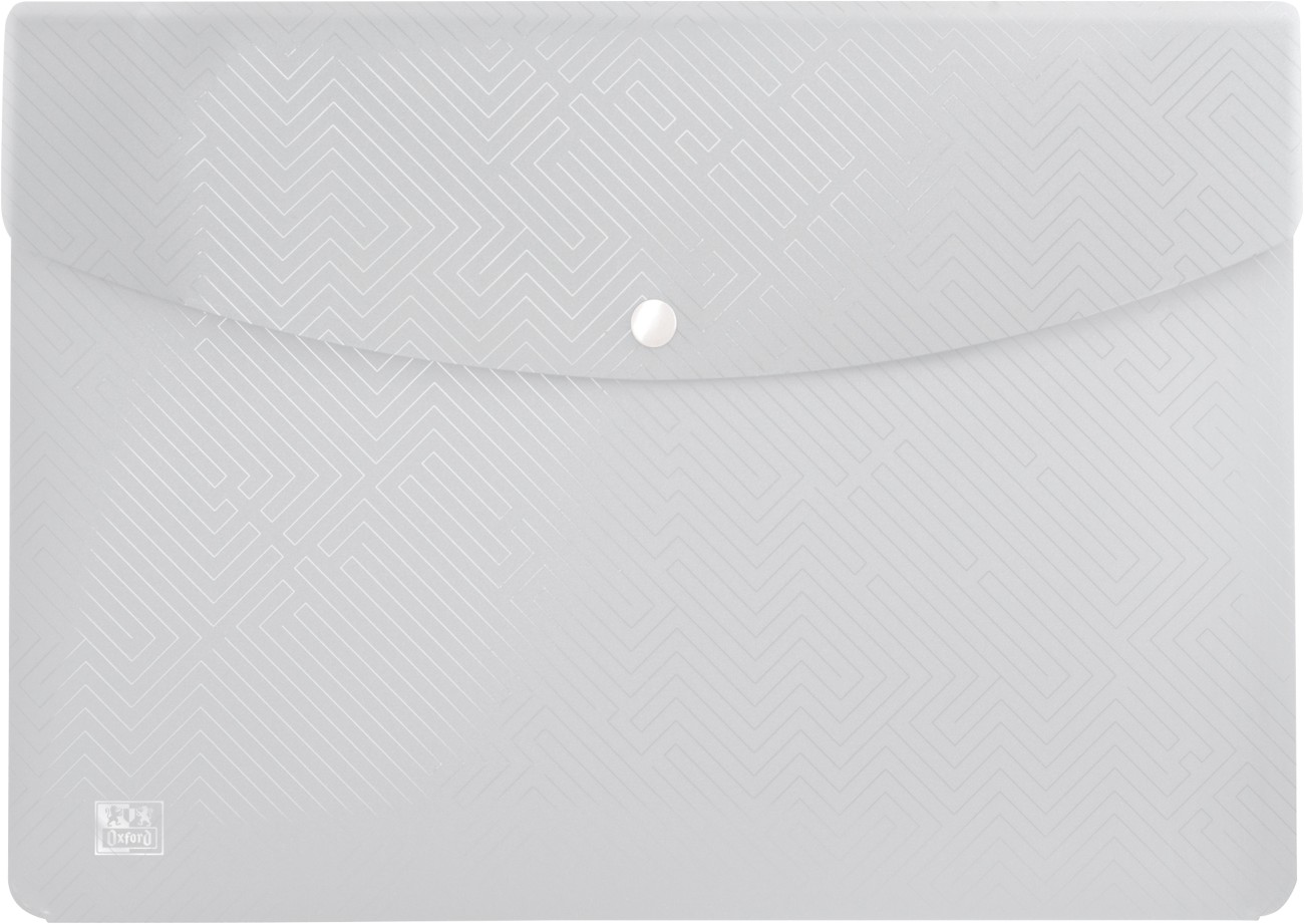Elba Document Wallet Urban A4 Press Stud Polypropylene Transparent Pack Of 5