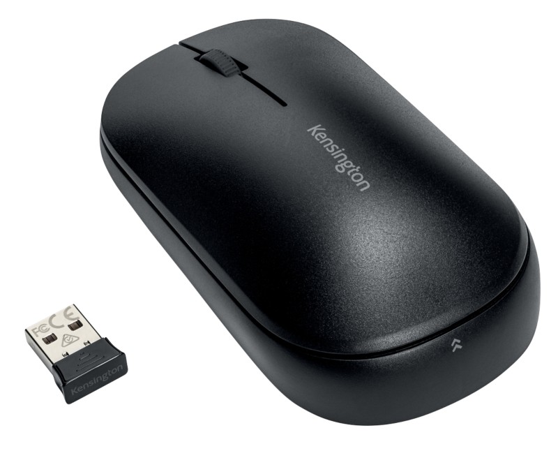 Kensington SureTrack Dual Kabellose Ergonomische Maus K75298WW Optisch Für Rechts- und Linkshänder Bluetooth/USB-A Nano-...