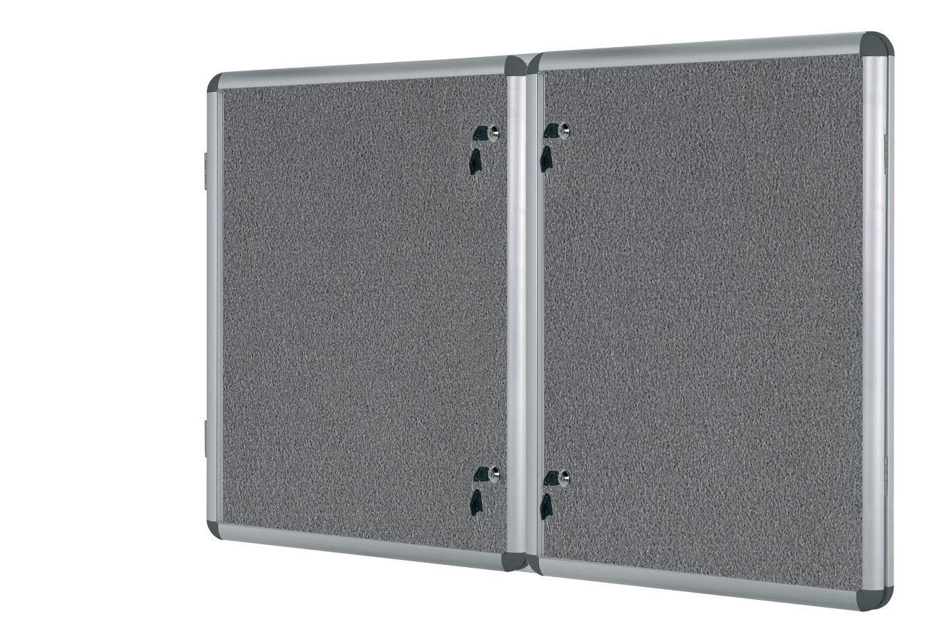 Bi-Office Enclore Fire Retardant Grey Lockable Door Top Hinged 40xA4 - Image 4