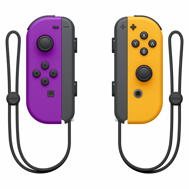 Nintendo Switch Joy-Con Pair: Neon Purple/Neon Orange for Switch