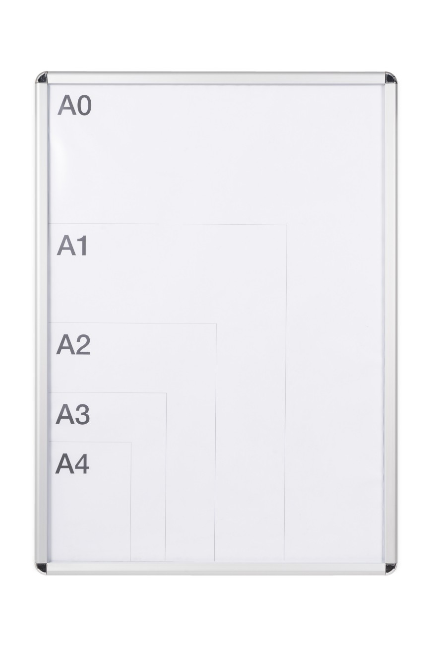 Bi-Office A1 Display Frame Grey Vt460415280 62 (W) X 1.2 (D) X 87 (H) Cm Vt460415280