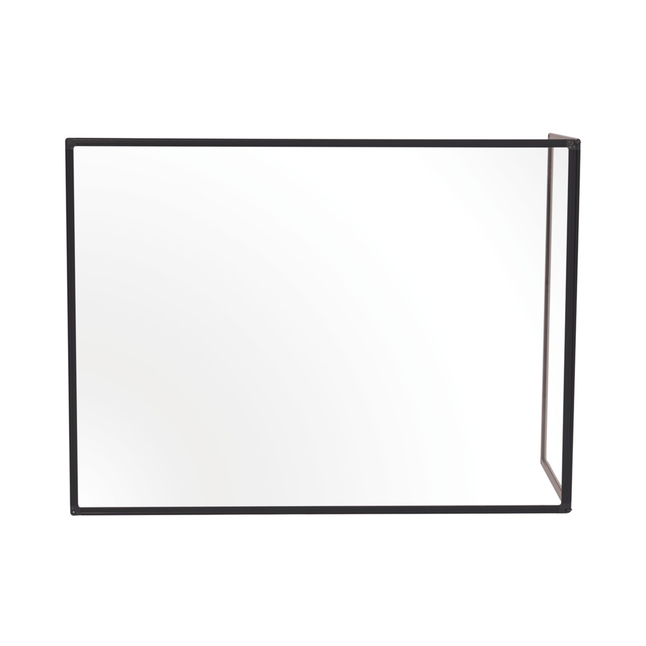 Bi-Office Protective Screen Tempered Glass 1,200 (W) X 900 (H) Mm Freestanding Duo Pack Of 2