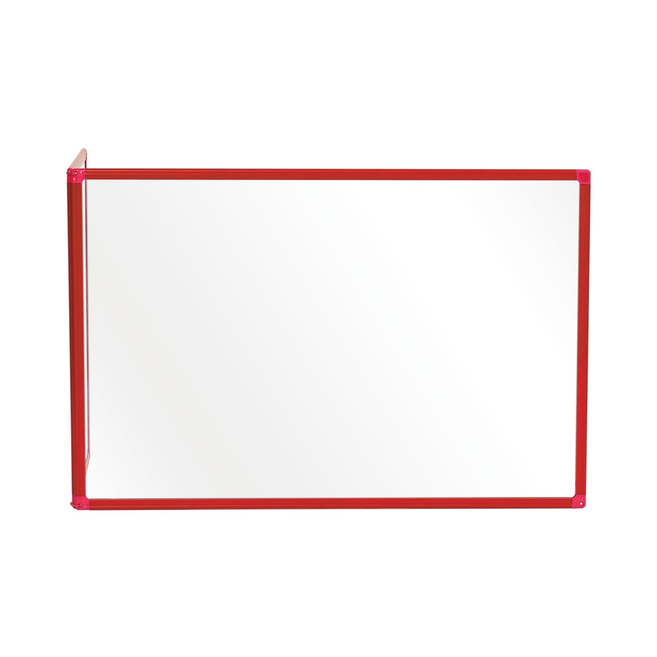 Bi-Office Protective Screen Acrylic, Aluminium 900 (W) X 600 (H) Mm Freestanding Duo L Shaped Pack Of 2