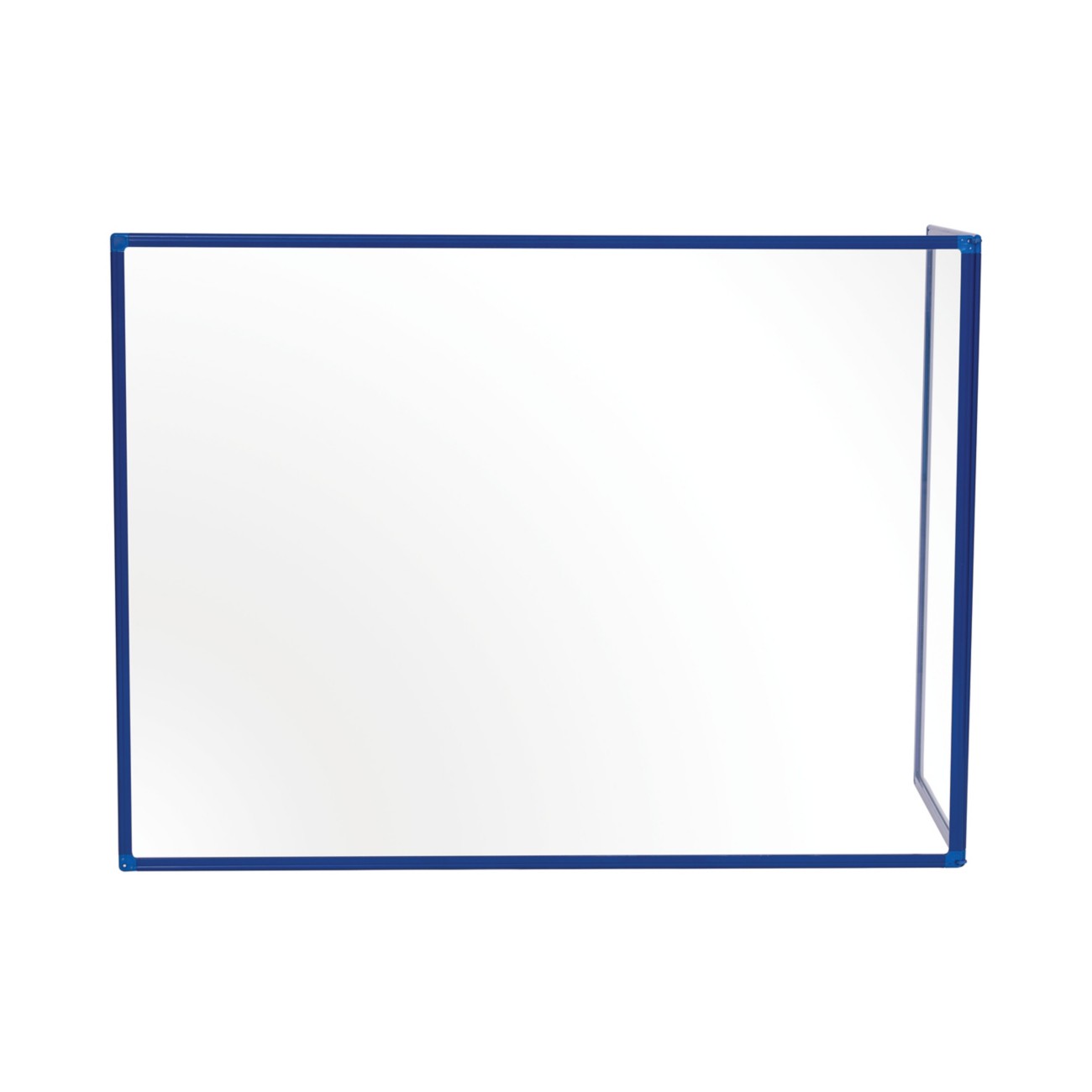 Bi-Office Protective Screen Acrylic, Aluminium 1,200 (W) X 900 (H) Mm Freestanding Duo L Shaped Pack Of 2
