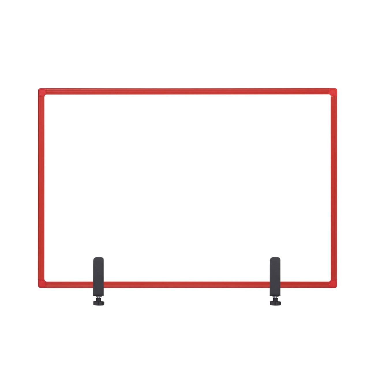 Bi-Office Protective Screen Aluminium, Tempered Glass 1,200 (W) X 900 (H) Mm Desk Mounted Maya