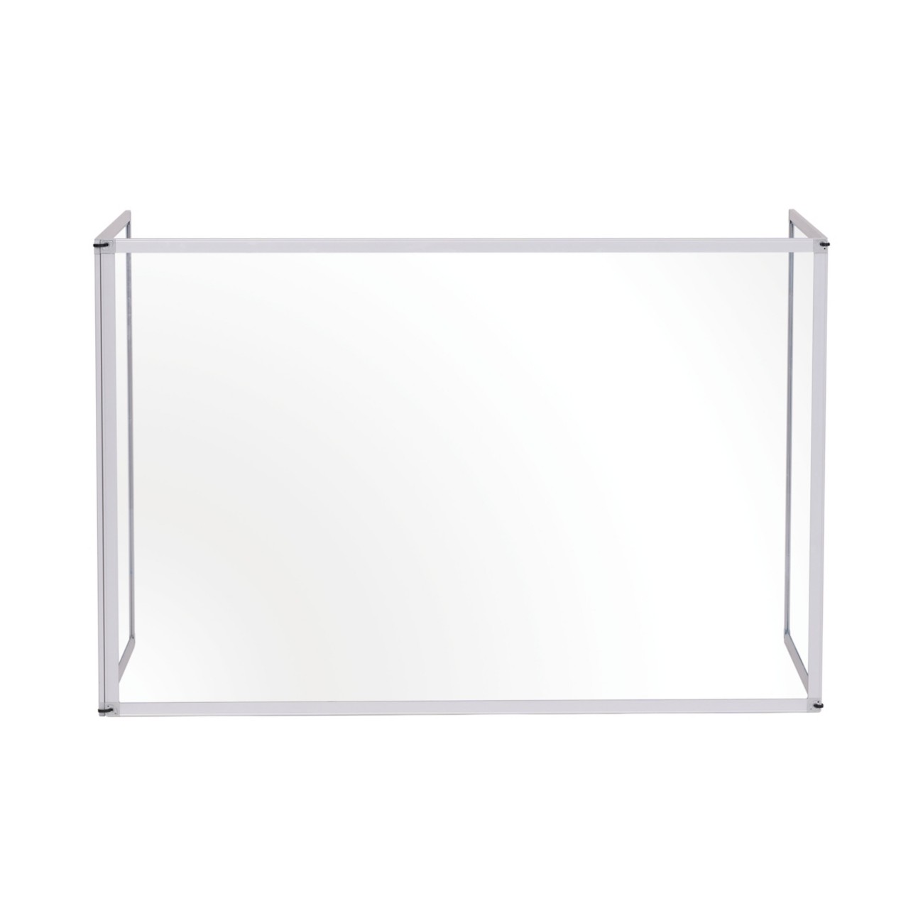 Bi-Office Protective Screen Acrylic 1,200 (W) X 900 (H) Mm Freestanding Trio Pack Of 3