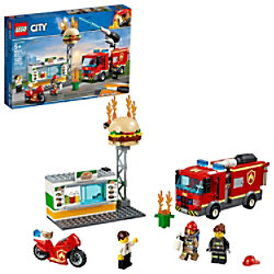 LEGO City Feuer Burger Bar Feuerrettung Feuerwehrauto Spielzeug 60214 Bauset 5+ Jahre