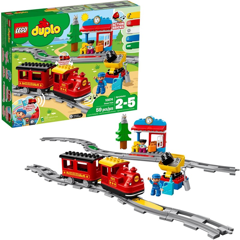 Image of LEGO Duplo Dampflokomotive 10874 Bauset Ab 2 Jahre