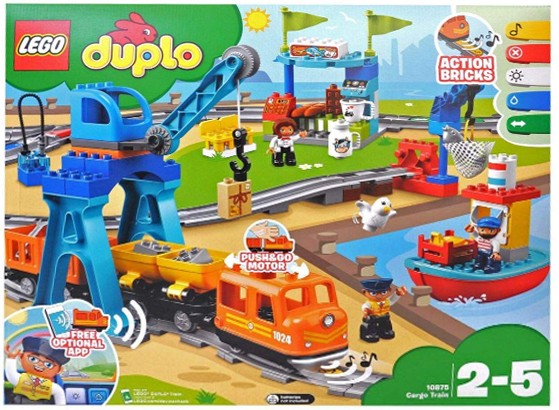 Image of LEGO Duplo Frachtzug 10875 Bauset Ab 2 Jahre