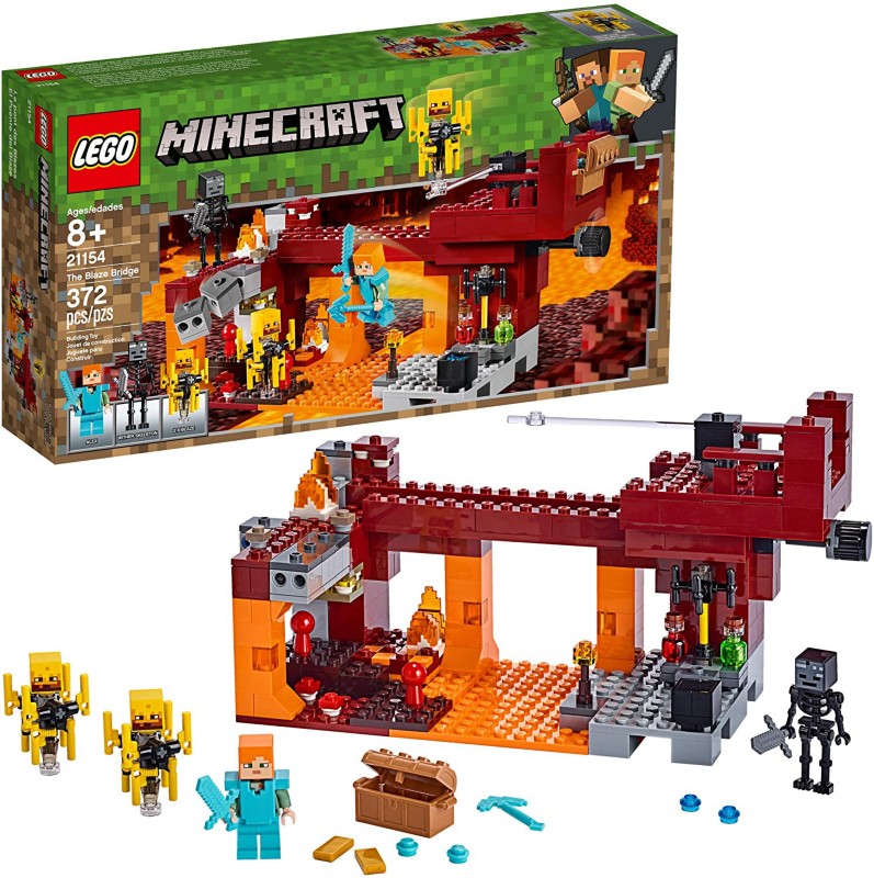 LEGO Minecraft: The Blaze Bridge Building Set (21154)