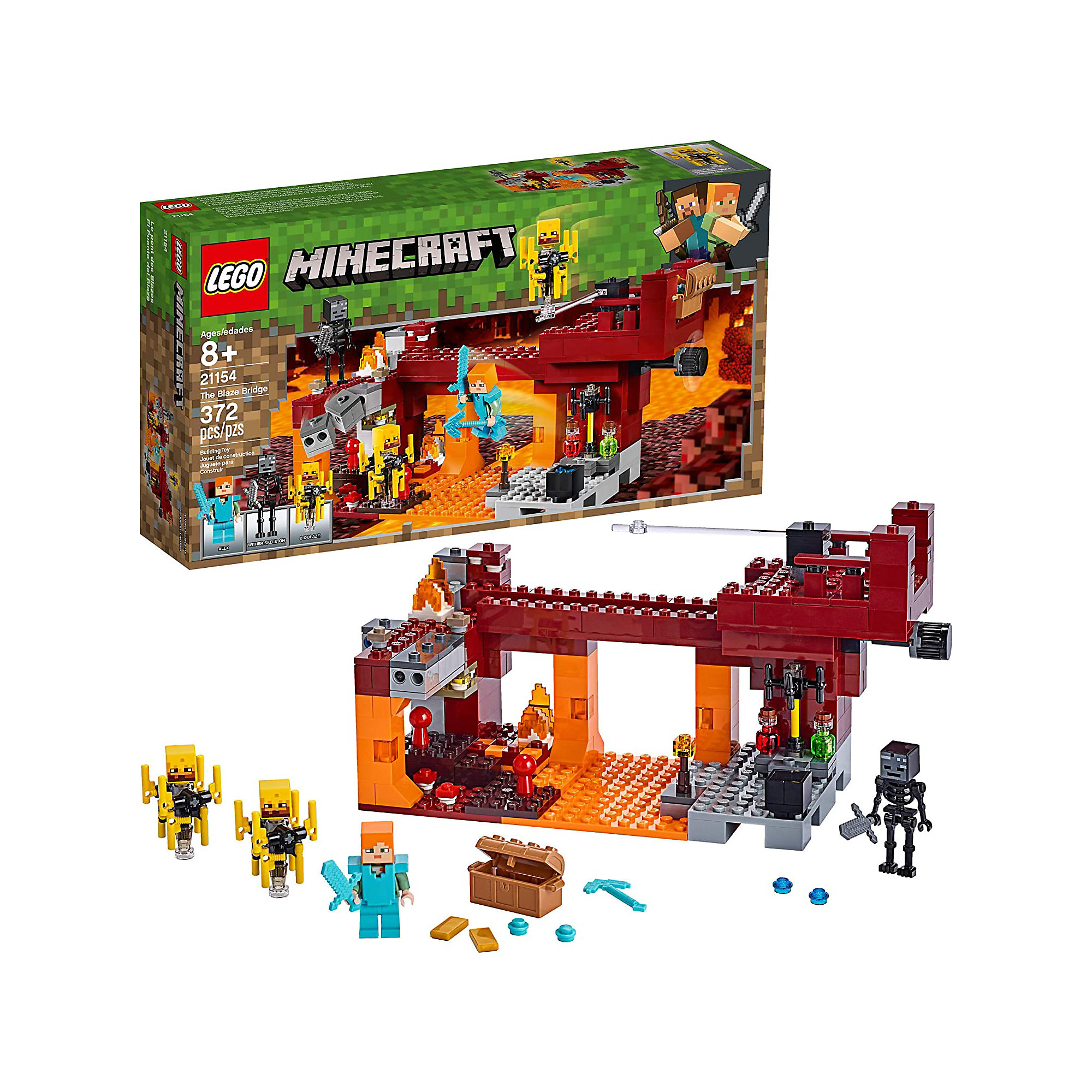 LEGO Minecraft: The Blaze Bridge Building Set (21154)