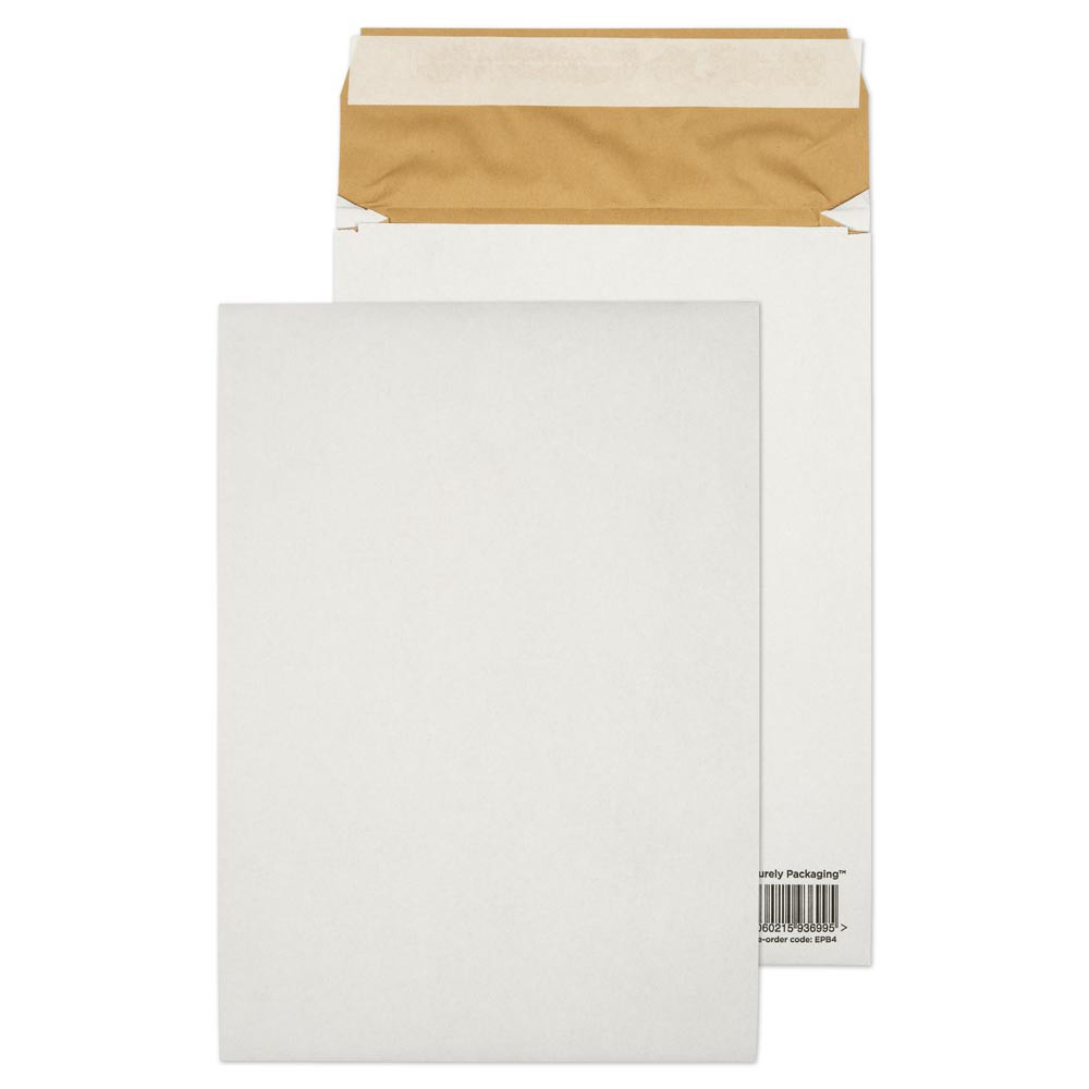 Purely Packaging Vita Purely Ecocushion Gusset Envelopes B4 Peel & Seal 350 X 250 X 50 Mm Plain 140 Gsm White Pack Of 100 - Image 4