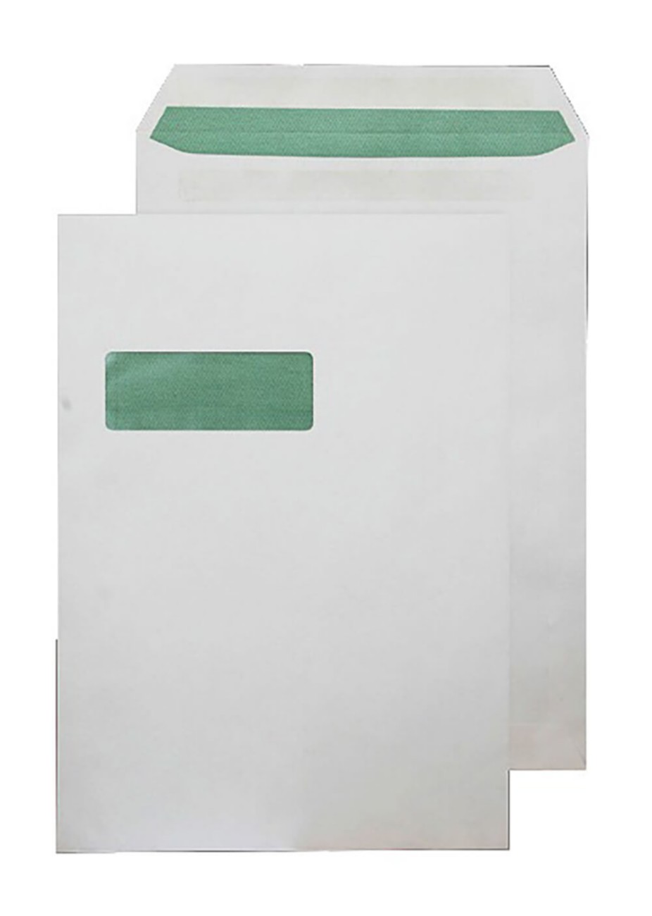 Blake Envelopes C4 90 Gsm White Window White 90 Gsm Pack Of 250