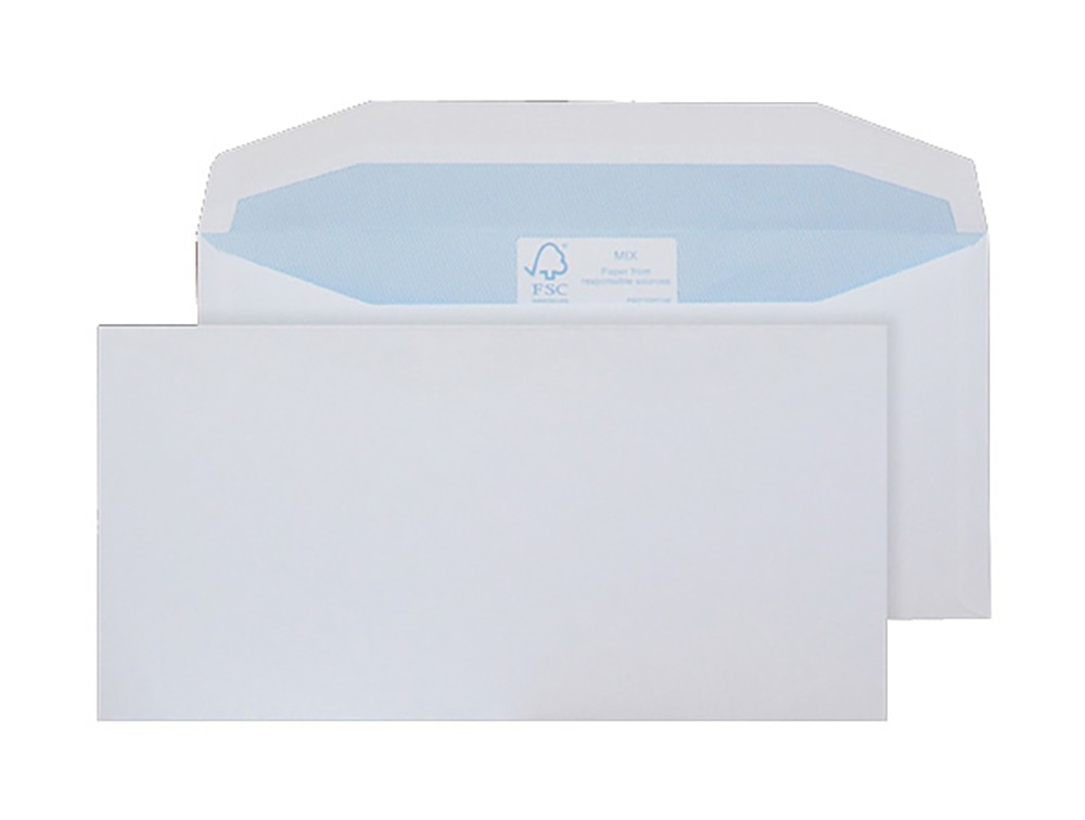 Blake Purely Everyday Environmental Envelopes Non Standard 216 (W) X 102 (H) Mm Gummed White 90 Gsm Pack Of 1000