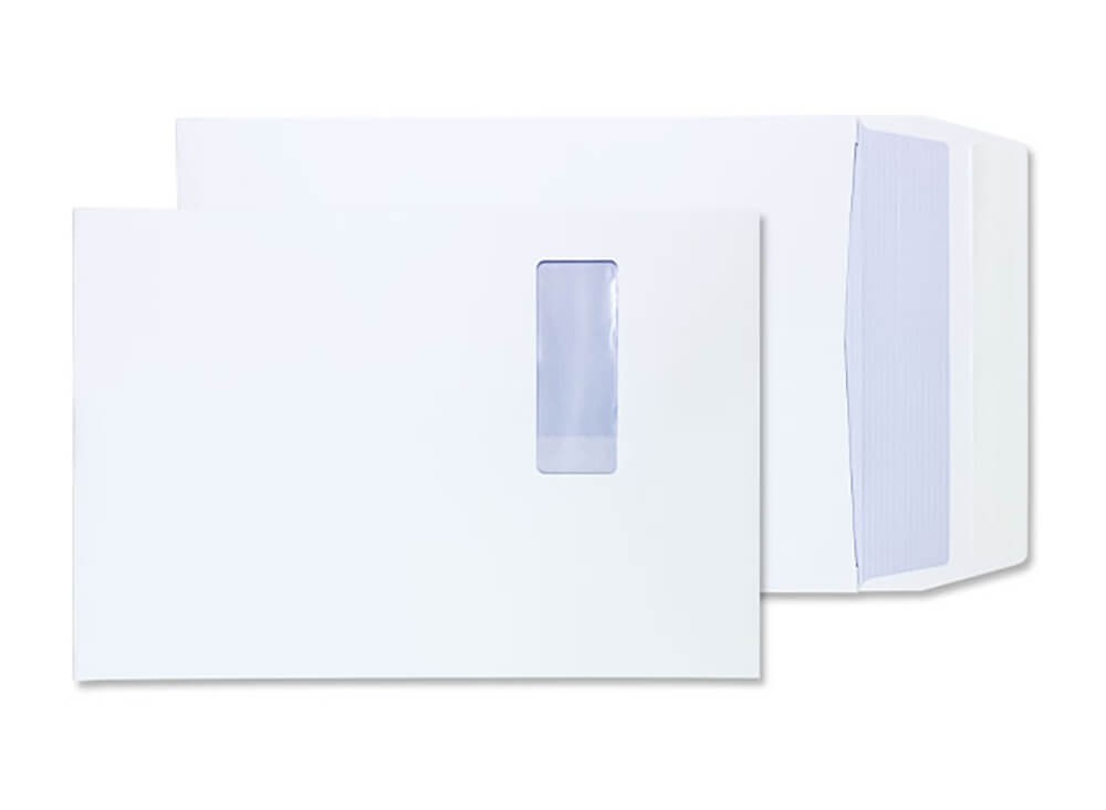 Purely Packaging Vita Purely Gusset Envelopes B4 Peel & Seal 350 X 250 X 25 Mm Plain 140 Gsm White Pack Of 125
