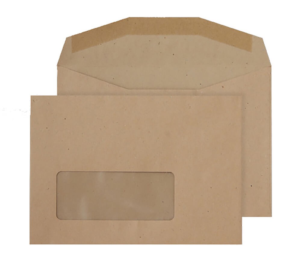 Blake Everyday Mailing Bag Window C6 162 (W) X 114 (H) Mm Cream 80 Gsm Pack Of 1000