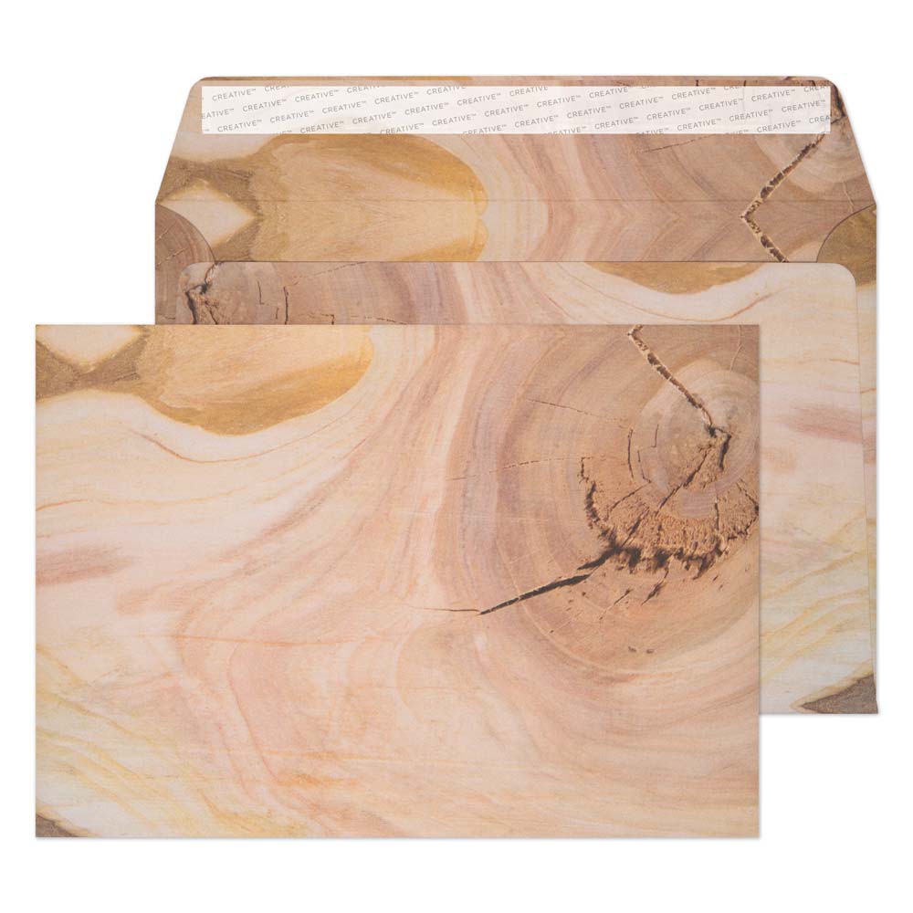 Creative Senses Coloured Envelope C5 229 (W) X 162 (H) Mm Adhesive Strip Brown 135 Gsm Pack Of 125