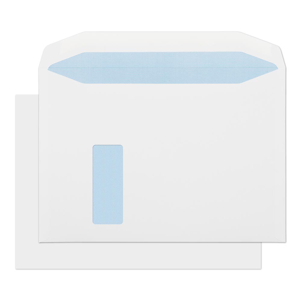 Blake Everyday Mailing Bag Window C4 324 (W) X 229 (H) Mm White 120 Gsm Pack Of 250