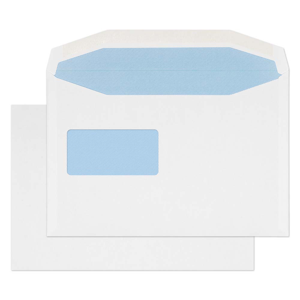 Blake Purely Everyday - White Envelopes C5+ Window (162 x 238 mm) - Pack of 500 - Weight 100GSM - Gummed C5+ Envelopes 6.4 x 9.4 Inches - Sustainable PEFC - Office Business Supplies (4077REV) - Image 3