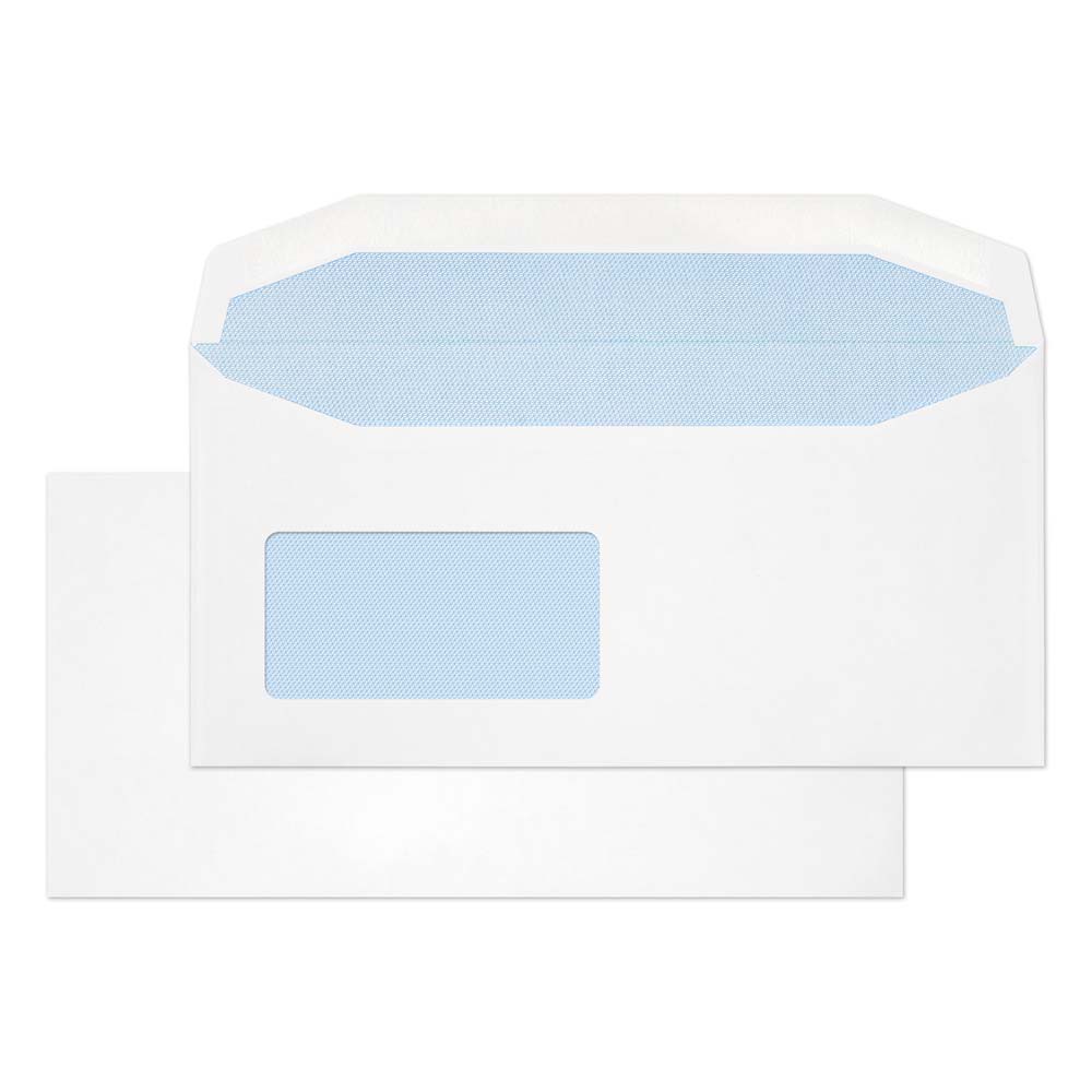 Blake Everyday Mailing Bag Window Dl+ 229 (W) X 114 (H) Mm White 110 Gsm Pack Of 500