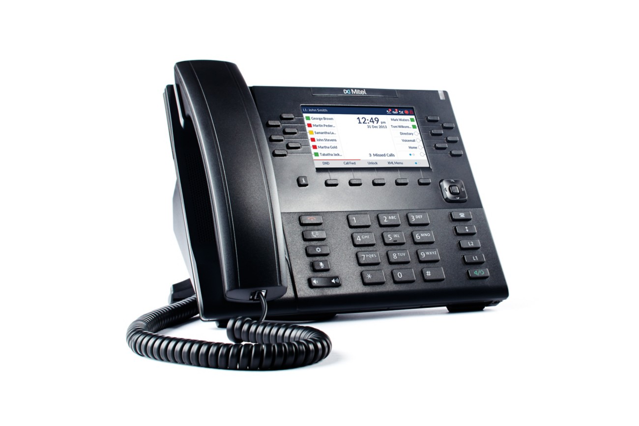 Mitel VoIP Telefon 6869 Schwarz Schnurgebunden