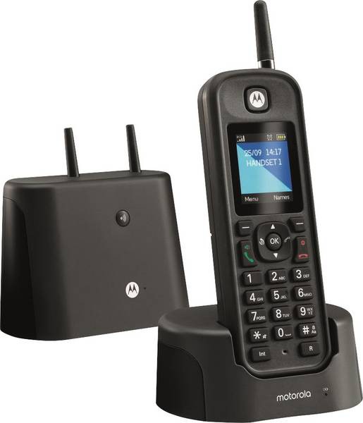 Motorola DECT VoIP Telefon O201 Schwarz Schnurlos
