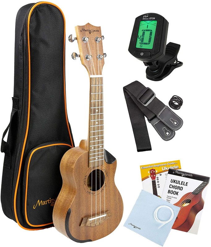 Martin Smith Premium Soprano Ukulele Kit With Tuner and Bag
