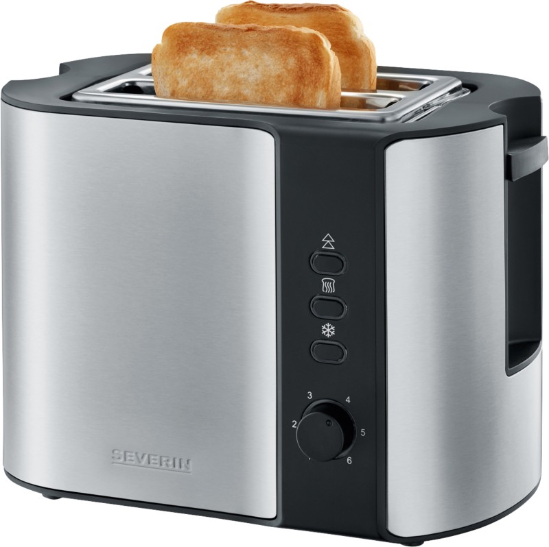 Thumbnail - SEVERIN Toaster mit 2 Scheiben 2589 Edelstahl 700 W Silber, Schwarz