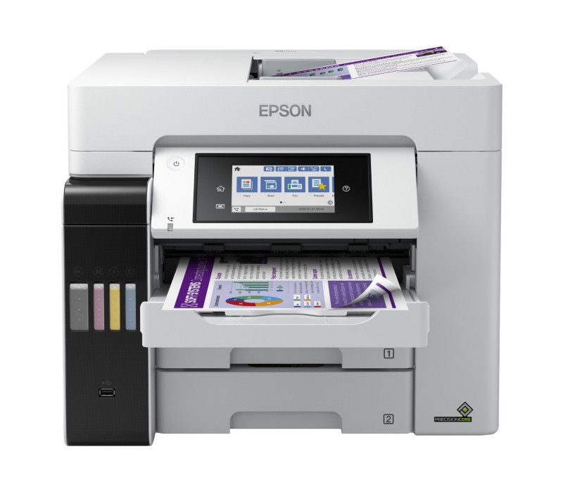 Epson ECOTANK ET-5880 Farb Tintenstrahl Multifunktionsdrucker DIN A4 Schwarz, Weiß