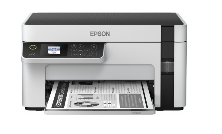 Epson ECOTANK ET-M2120 Mono Tintenstrahl Multifunktionsdrucker DIN A4 Schwarz, Weiß