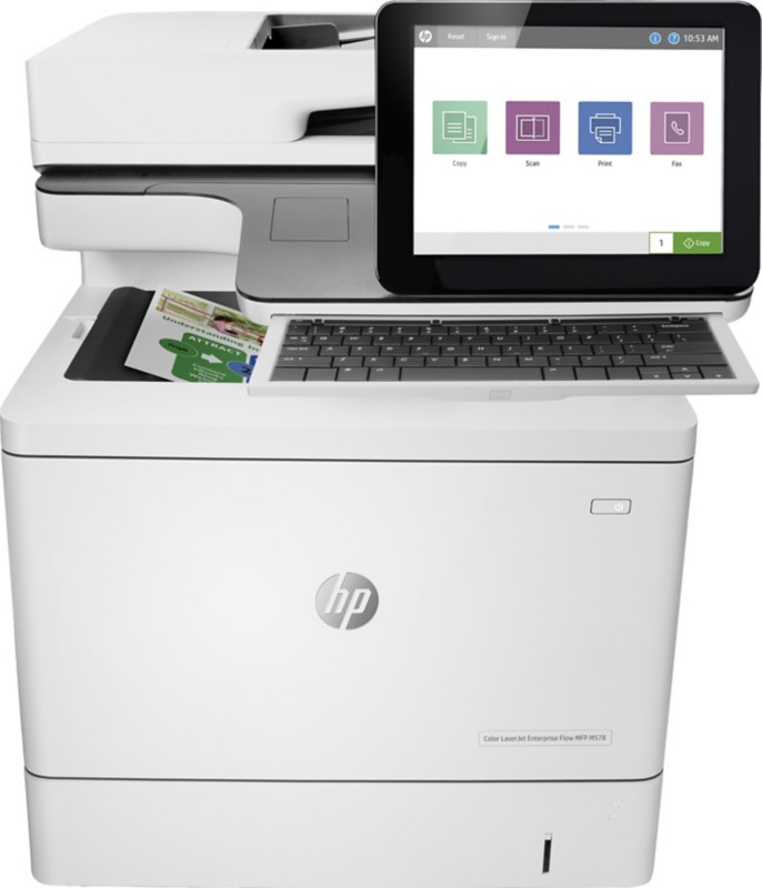 Thumbnail - HP LaserJet Enterprise Flow M578c Farb Laser Multifunktionsdrucker DIN A4 Weiß