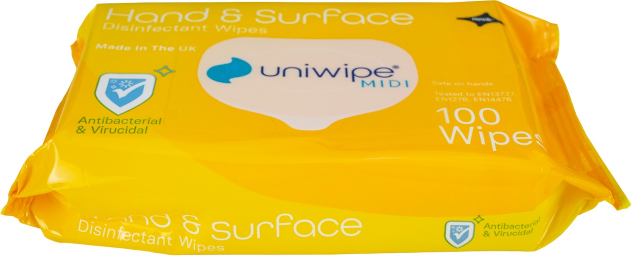 Uniwipe Disinfectant Wipes Pack Of 100