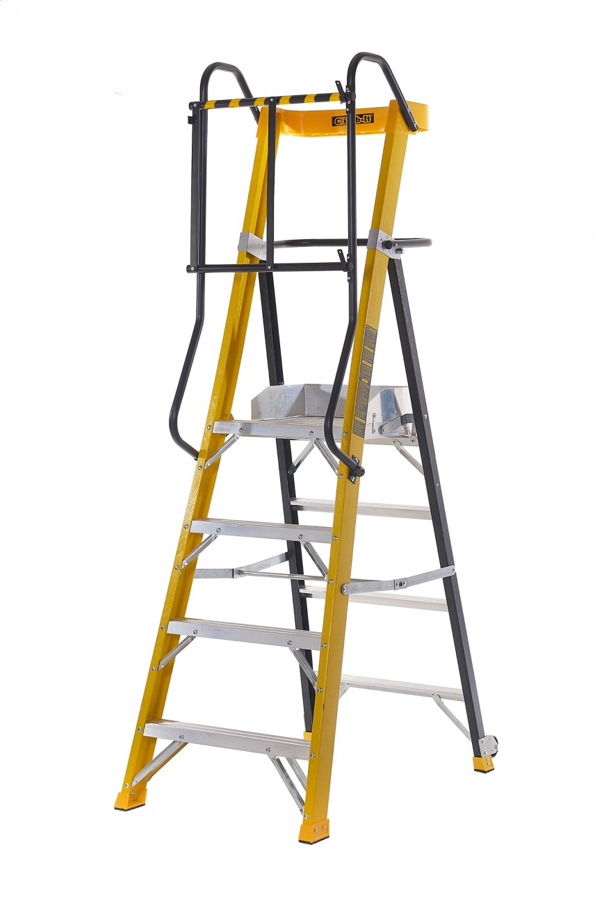 Climb-It 4 Ladder With Multifunctional Tray 2040 Mm Glass Fibre 150