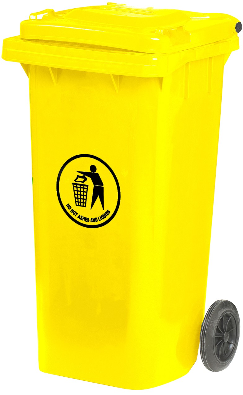 Gpc Wheelie Bin 120 L Yellow Lwb120yyel