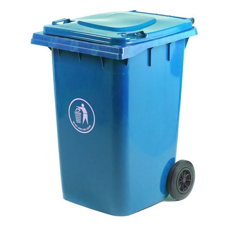 Gpc Wheelie Bin 360 L Blue Polyethylene Lwb360y_blue