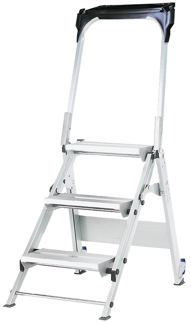 Gpc 3 Castors Ladder Without Multifunctional Tray 1240 Mm Aluminium 150 Kg
