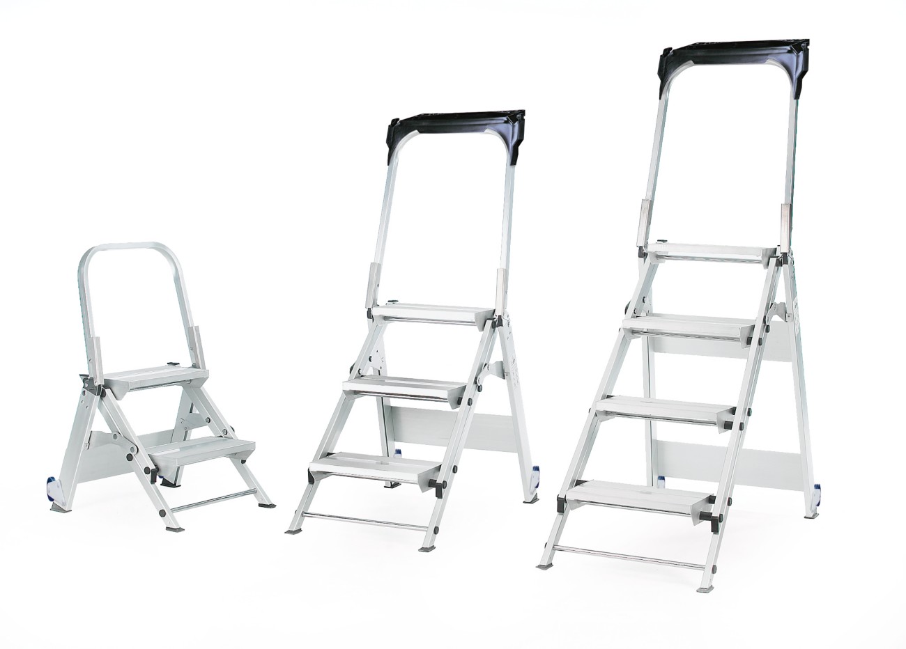 Gpc 4 Castors Ladder Without Multifunctional Tray 1440 Mm Aluminium 150 Kg