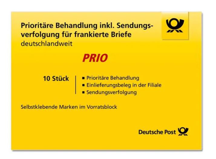 Deutsche Post Briefmarken 1,10 ¤ Deutschland 10 Stück Priotität