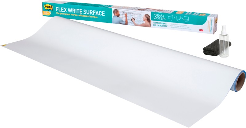 Post-it Flex Write Whiteboard-Folie Weiß FWS4x3 1 Rolle 0.914 m x 1.219 m