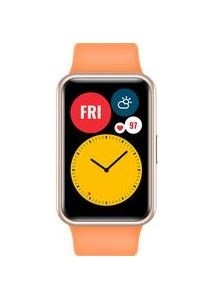 HUAWEI Fit Smartwatch Roségold Gehäusefarbe 46 × 30 × 10.7 mm Gehäusegröße Cantaloupe Orange Armbandfarbe