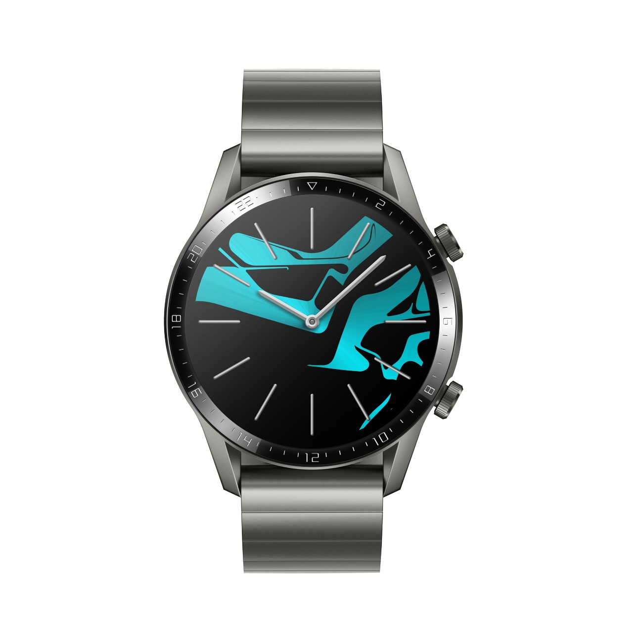 HUAWEI GT 2 Smartwatch Titangrauer Edelstahl Gehäusefarbe 45.9 x 45.9 x 10.7 mm Gehäusegröße Titangrau Armbandfarbe
