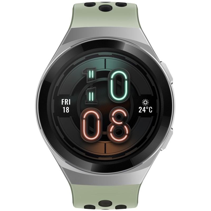 HUAWEI GT 2e Smartwatch Silber Edelstahl Gehäusefarbe 53 x 46.8 x 10.8 mm Gehäusegröße Minzgrün Armbandfarbe