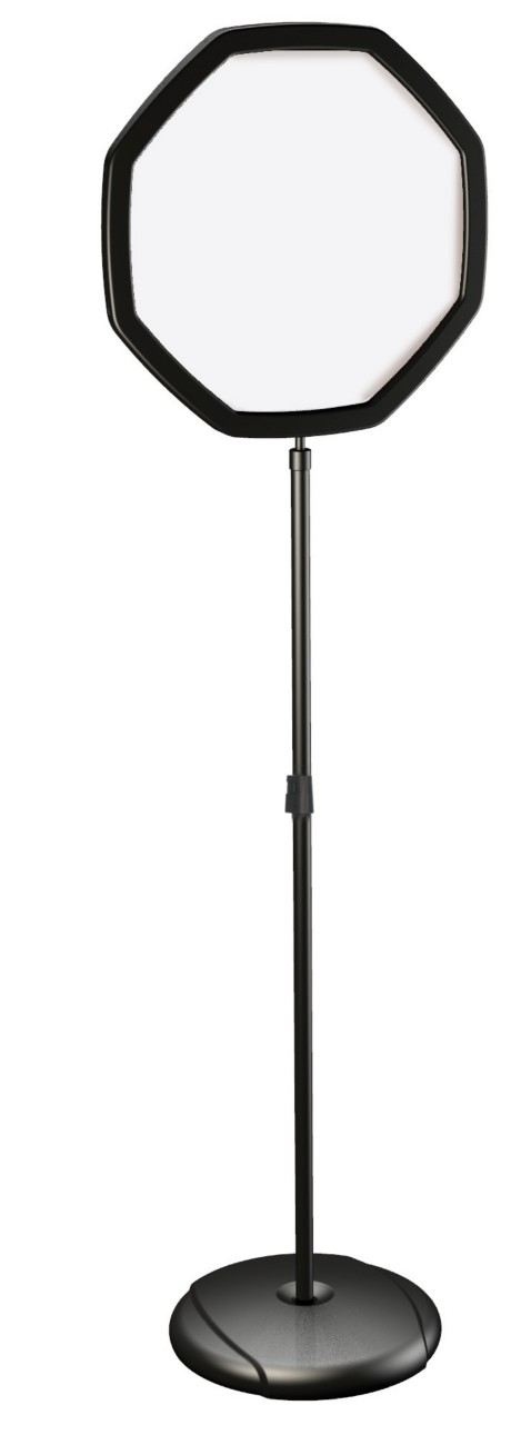 Bi-Office Floor Sign 62.5 X 159.5 Cm Black Arrow