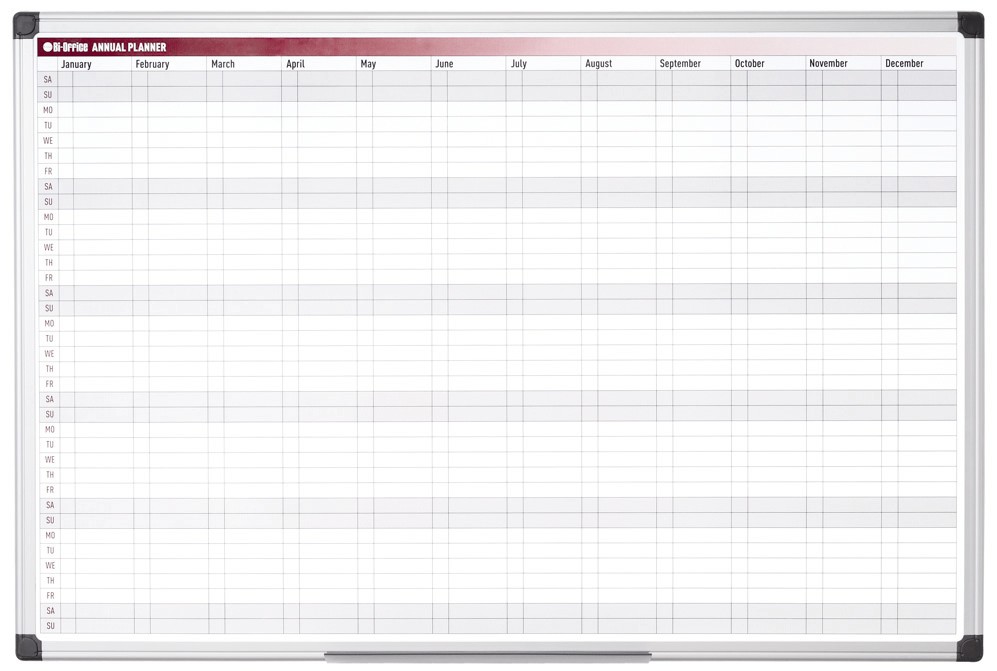 Bi-Office 52-Week Annual Planner, Magnetic, 90 x 60 cm - Image 4