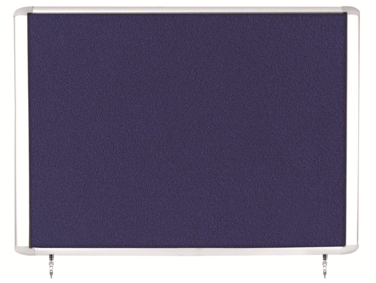 Bi-Office Mastervision Outdoor Top Hinged Lockable Notice Board Non Magnetic 8 X A4 Wall Mounted 101.2 (W) X 68.1 (H) Cm Blue